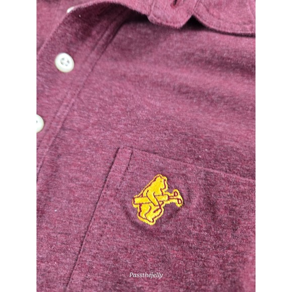 Johnnie O Polo Shirt Mens Small Red Cotton Golf Heather Logo Pocket UPF Stretch - Picture 4 of 10